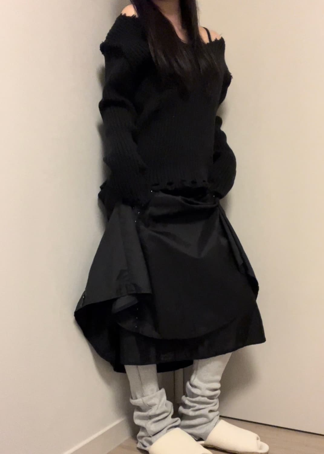 grey training leg warmer 상품이미지1