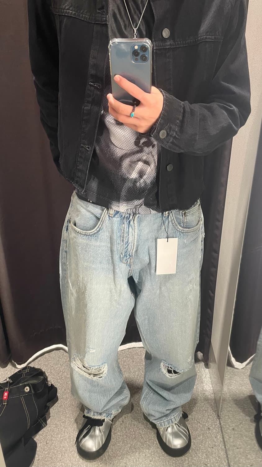 자라 커스텀 데님 자켓 상품이미지5