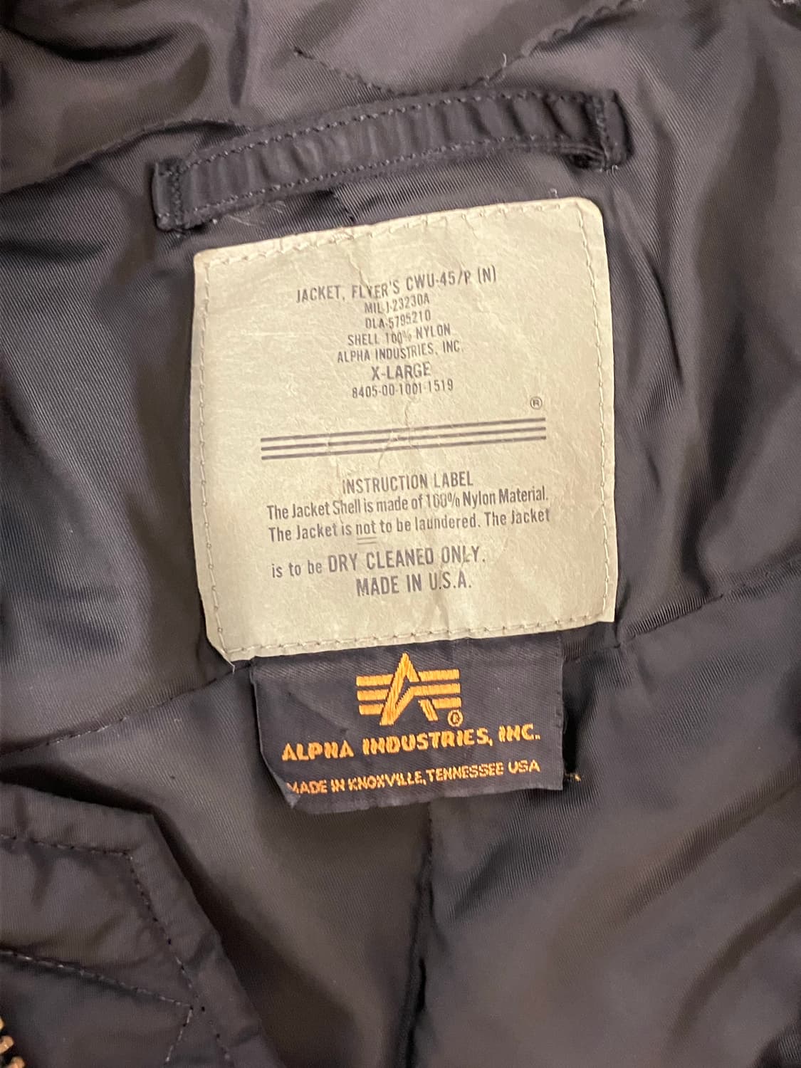 90s alpha industries cwu45p 상품이미지8