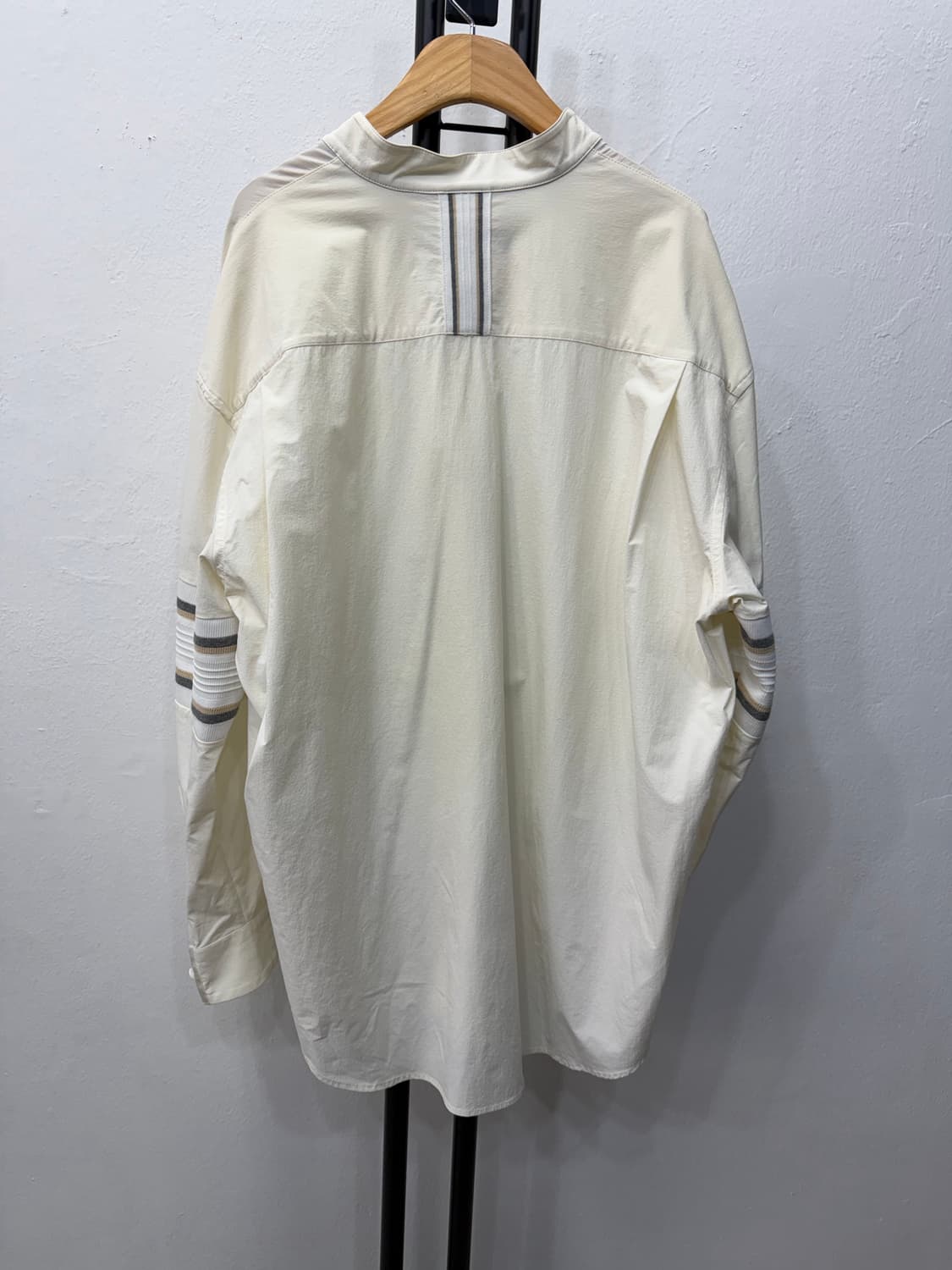 정품) 시스템옴므 한섬 21ss 오버핏 나일론 셔츠남방 95 상품이미지5