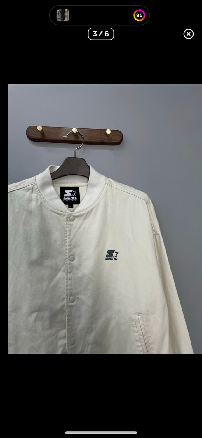 스타터 아이보리 블루종 자켓 A2838 상품이미지3