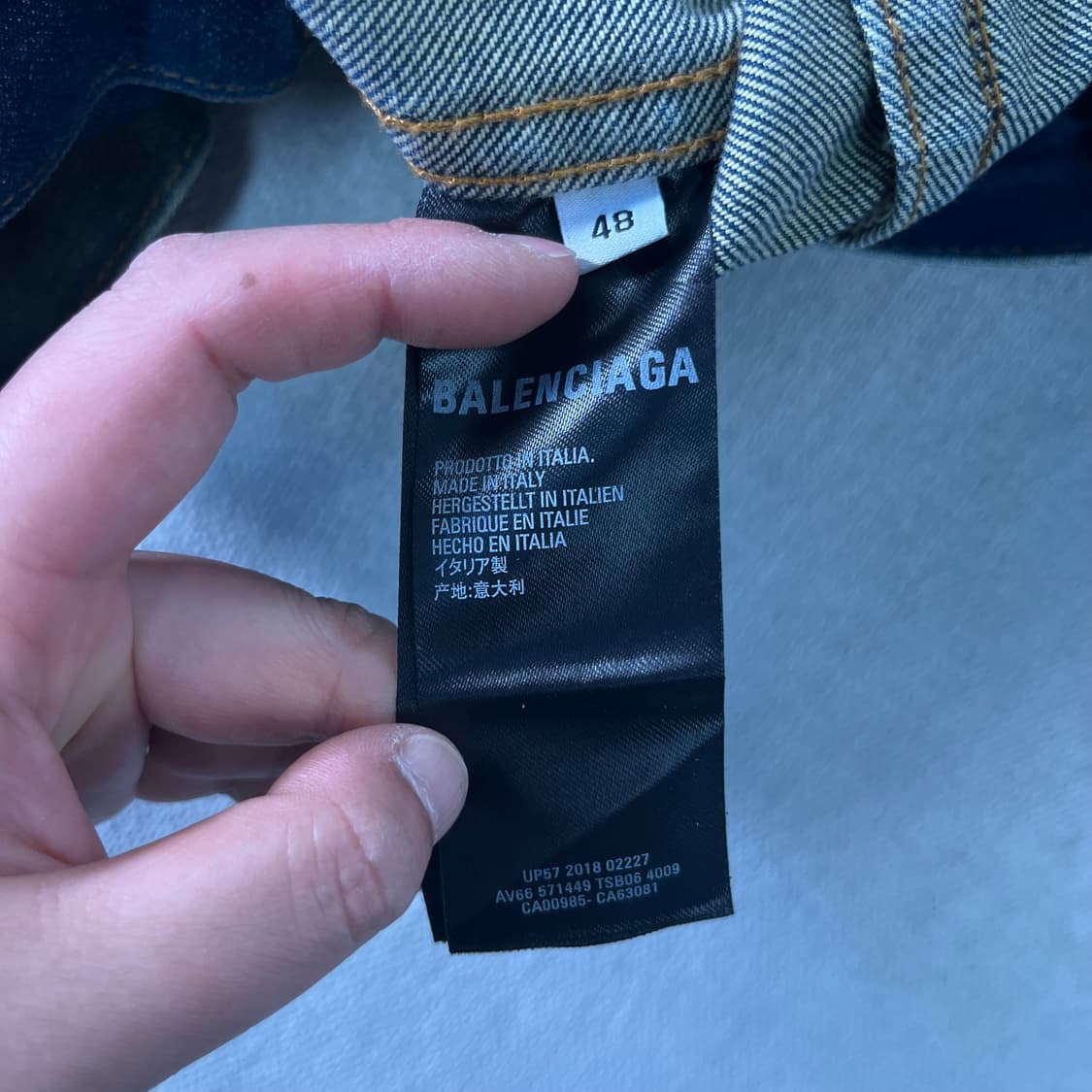 100 발렌시아가 2018 데님 자수 청자켓 상품이미지8