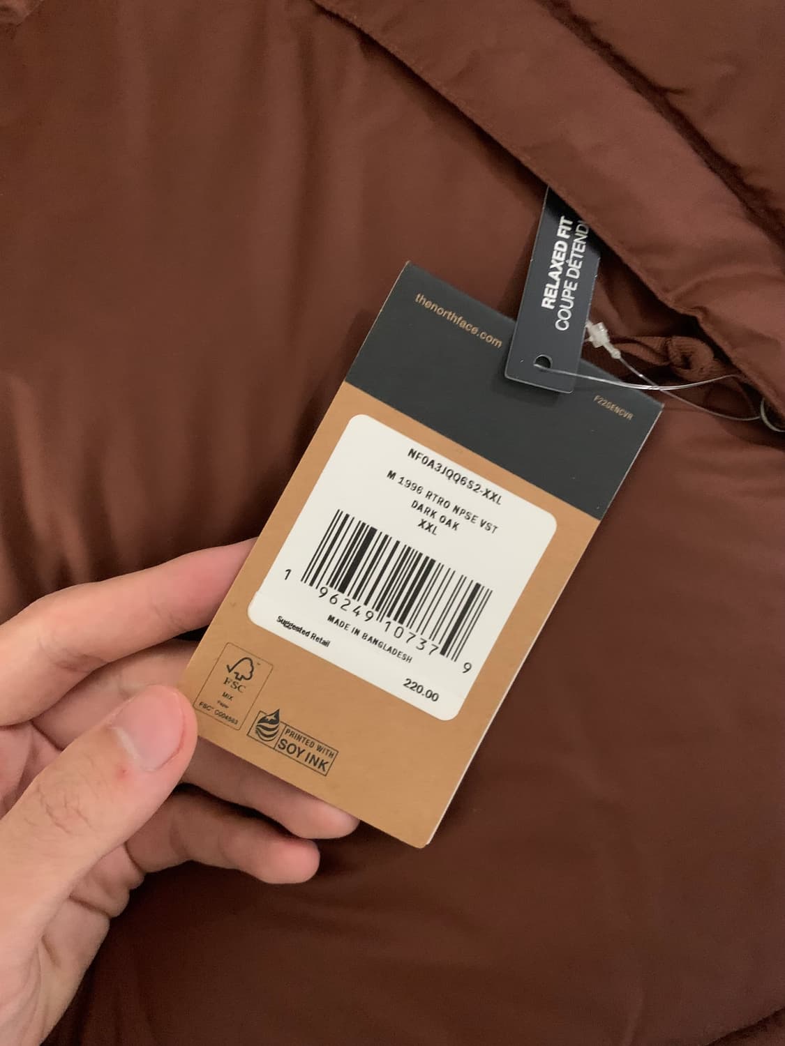 NorthFace 노스페이스 1996 레트로 패딩조끼 새상품 US XXL 상품이미지3