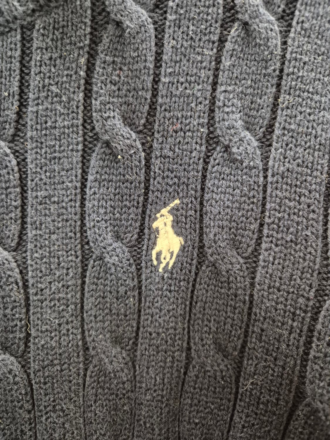 폴로 랄프로렌 네이비 꽈배기 니트 S 상품이미지4