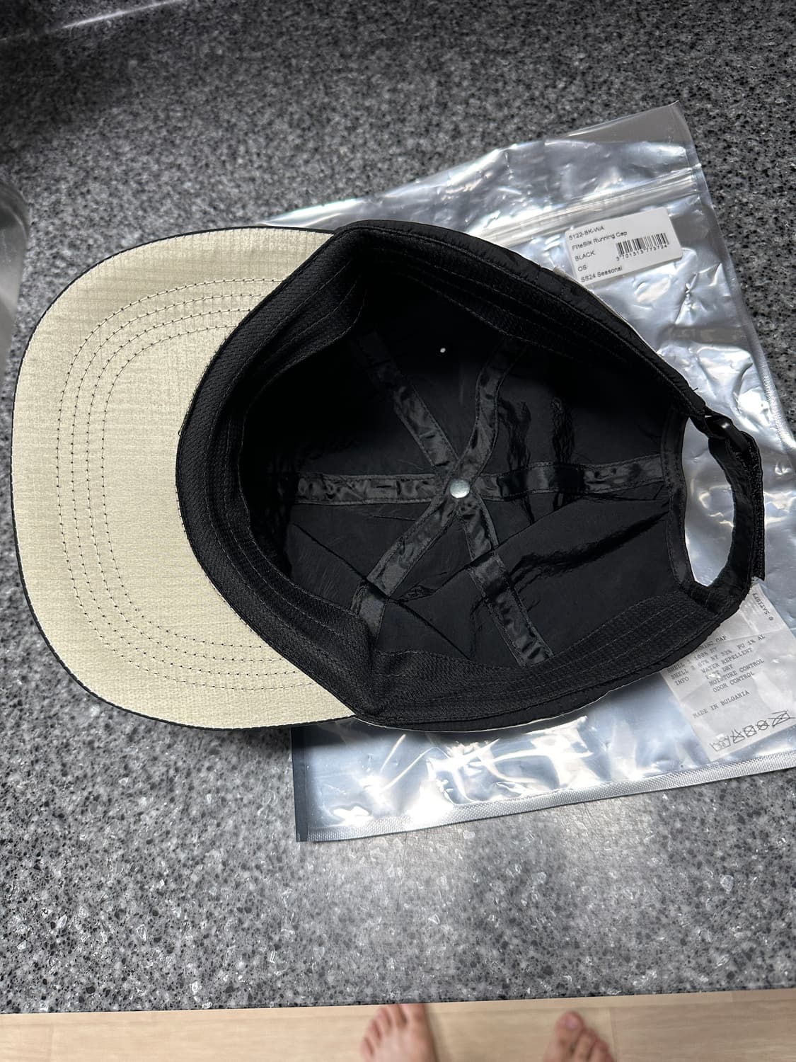 새티스파이 러닝 캡 블랙 상품이미지5
