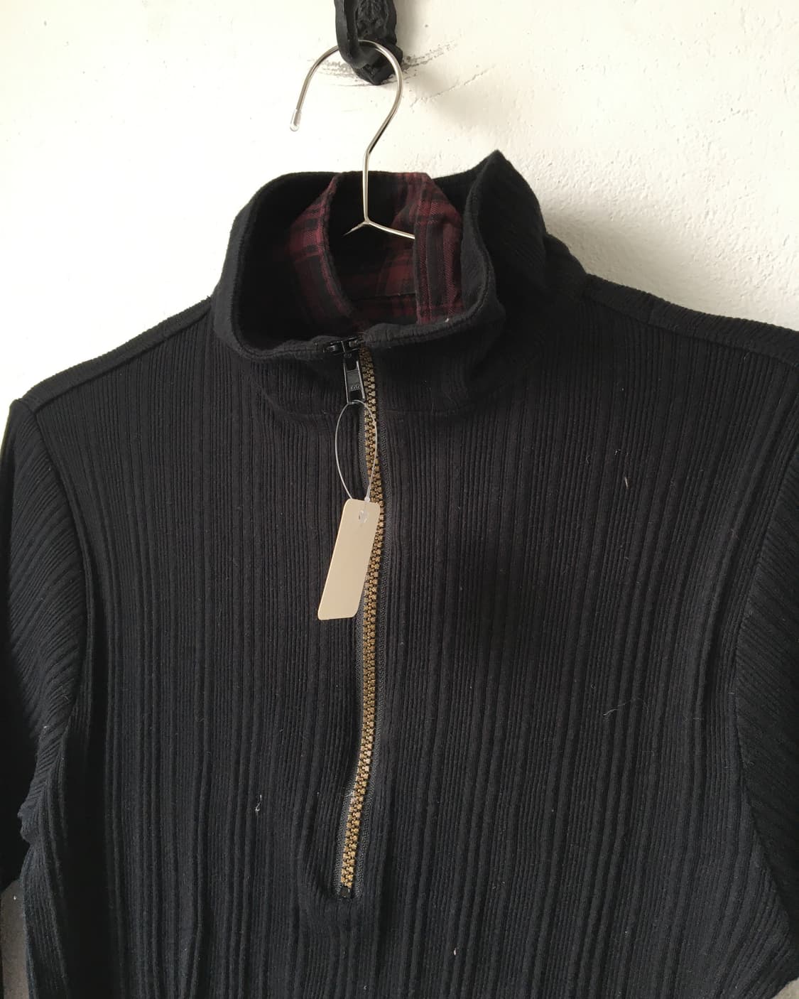 Shirt layered high neck ribbed sleeve 상품이미지5