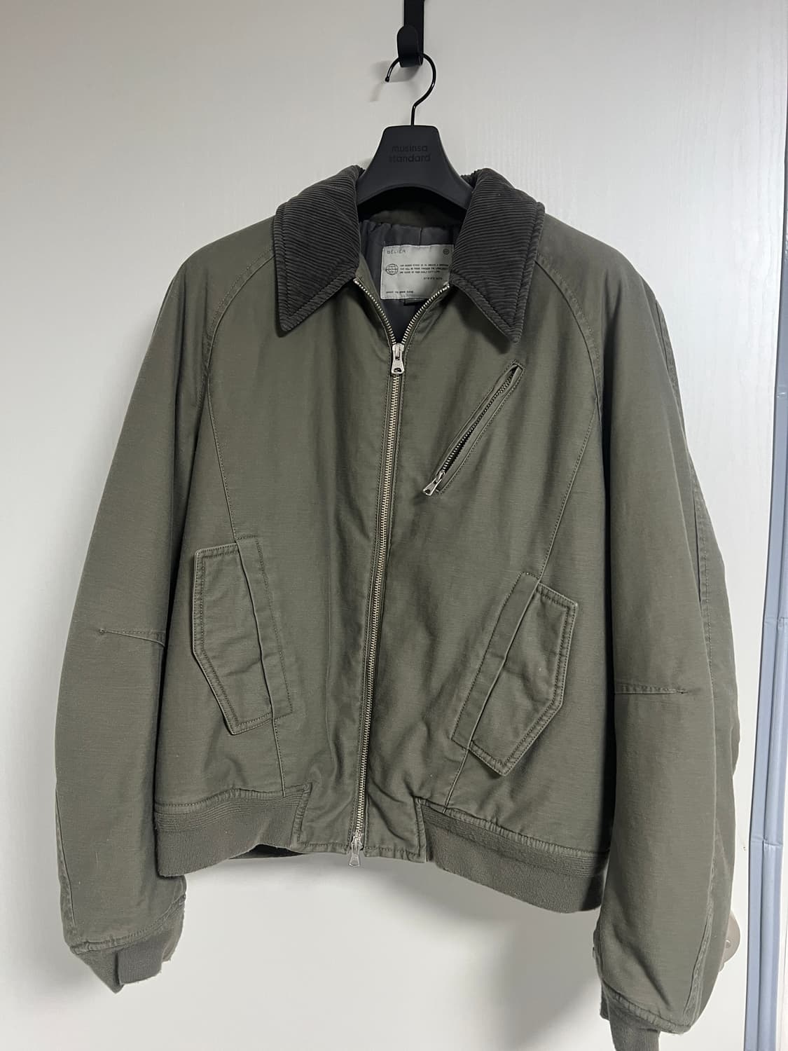 벨리에 네오 시티 플라이트 자켓 올리브 100 상품이미지2