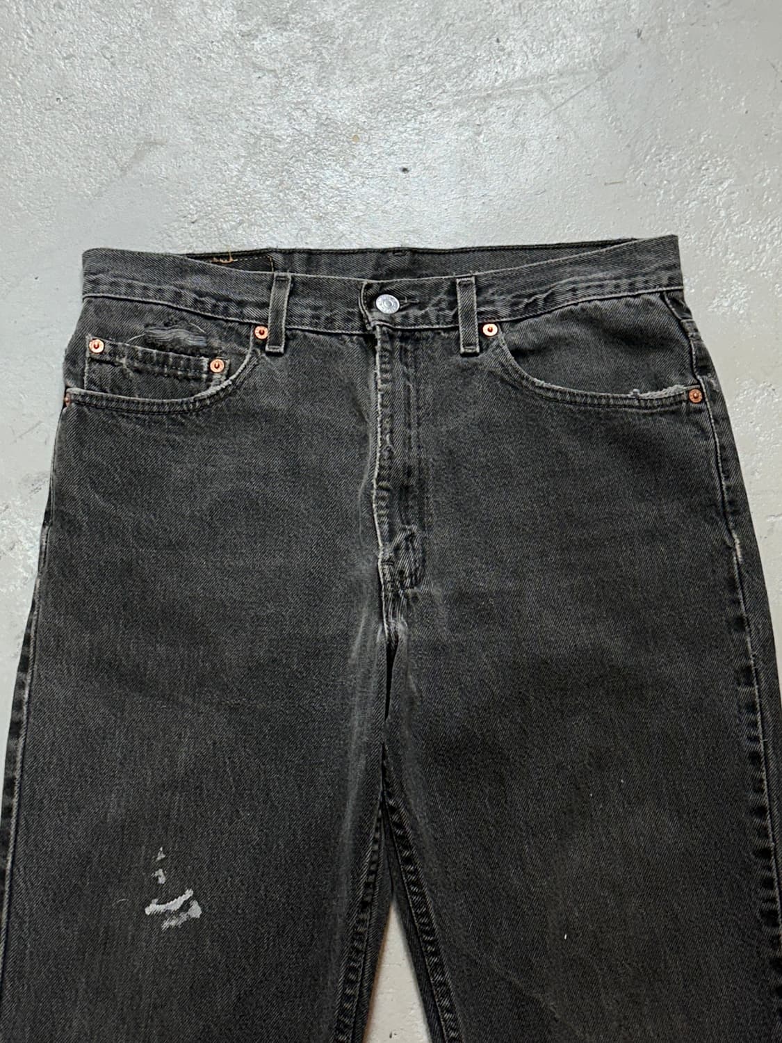 90's 리바이스 517 블랙 부츠컷 플레어진 상품이미지5