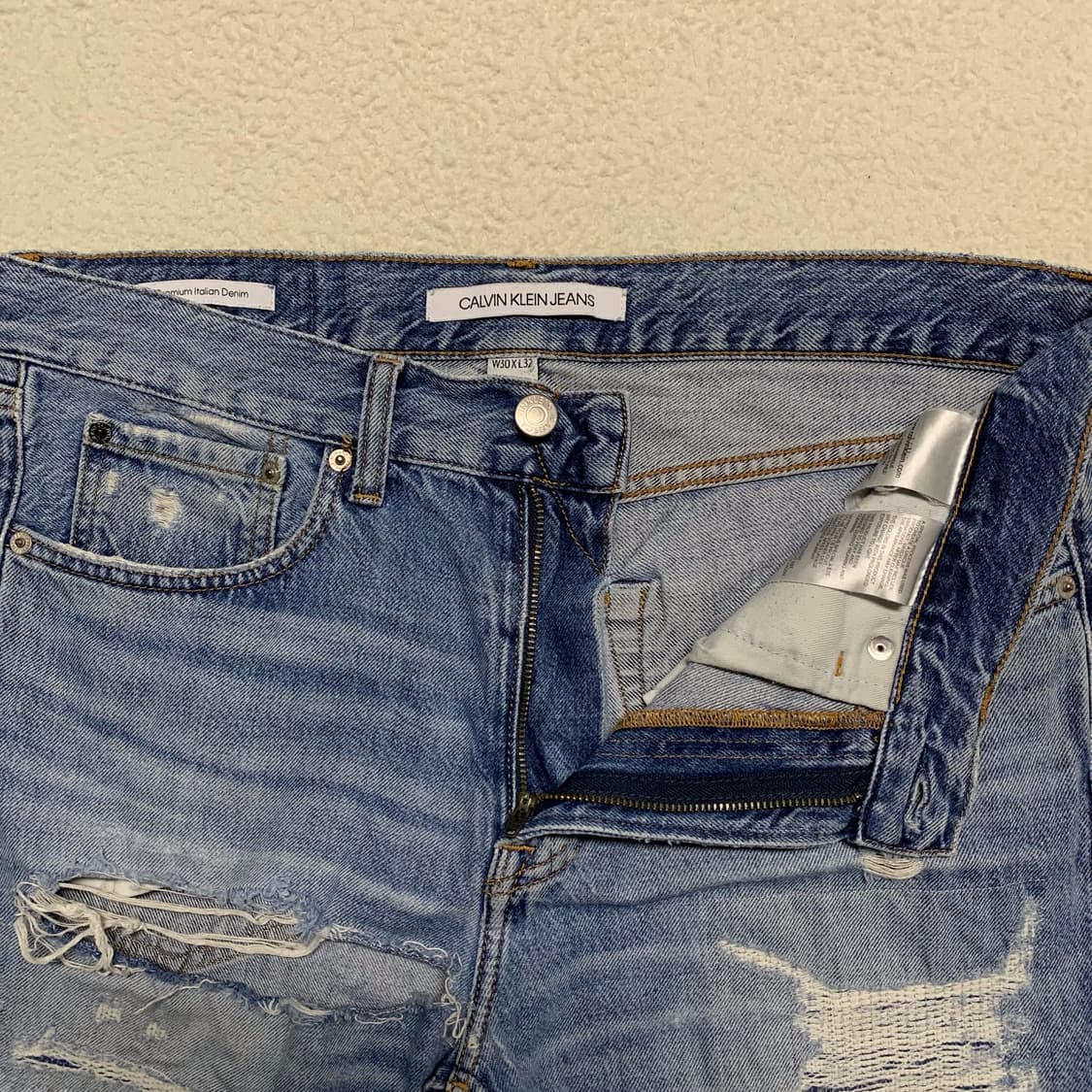 [30] 캘빈 클라인 이탈리안 프리미엄 디스트레스드 데님팬츠 상품이미지3