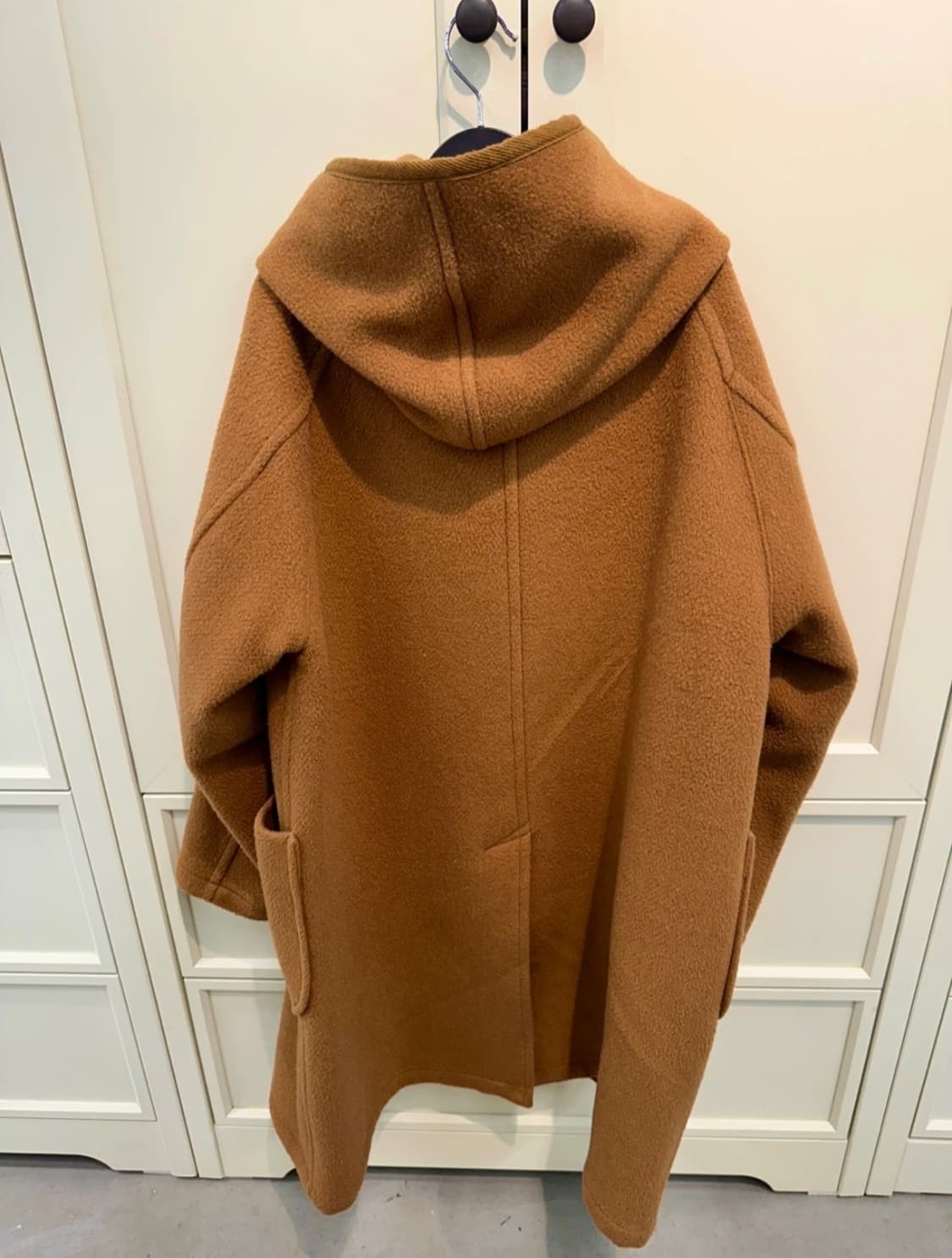 단톤 울 후드코트 브라운 38사이즈 울자켓 가디건 상품이미지2