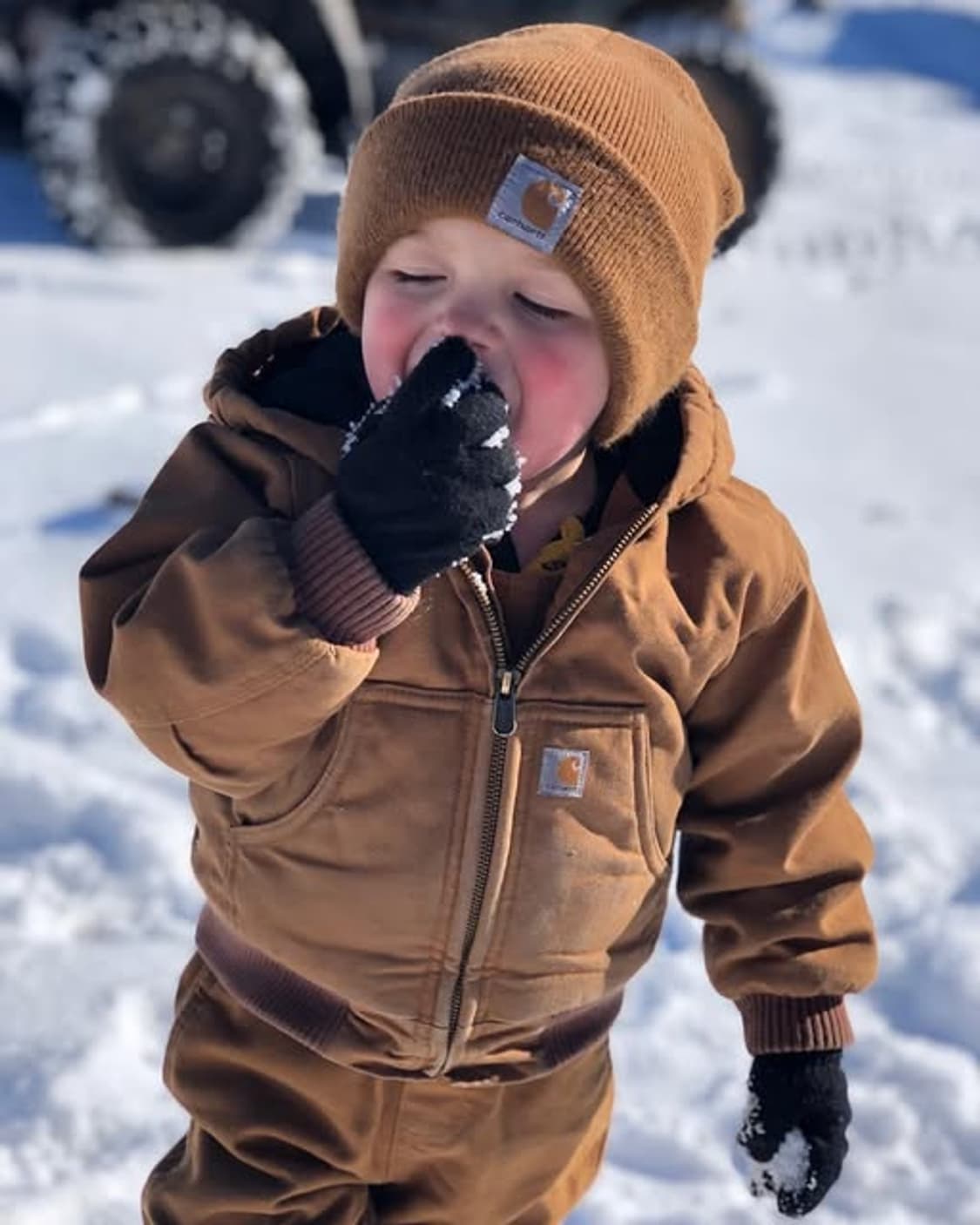 (XS) 칼하트 후드 덕 액티브 보이즈 자켓 YYJ130 MOS 모스그린 상품이미지10