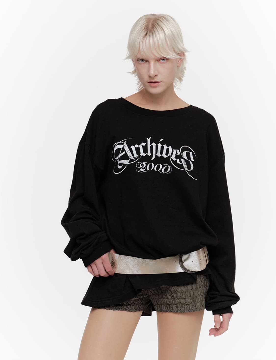 2000 OVERSIZED T-SHIRT (BLACK) 상품이미지1