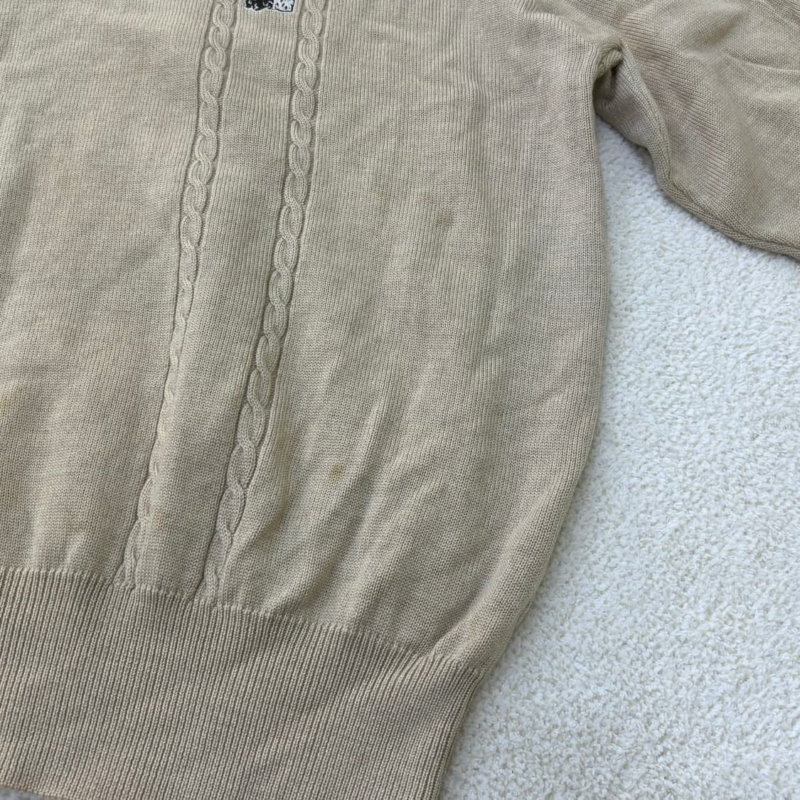 L 블랙앤화이트 빈티지 스웨터 0303E 상품이미지4