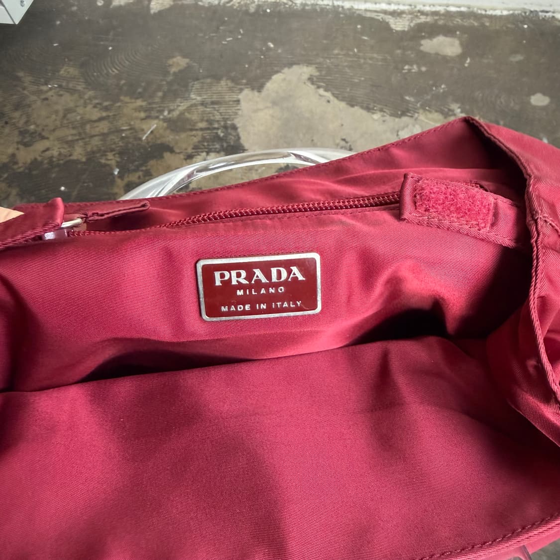 early 00s 프라다 포코노 플라스틱 핸들 토트백 상품이미지7