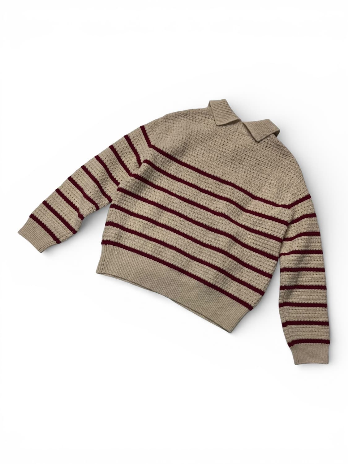 SJSJ 레드 스트라이프 니트 가디건 F 상품이미지5