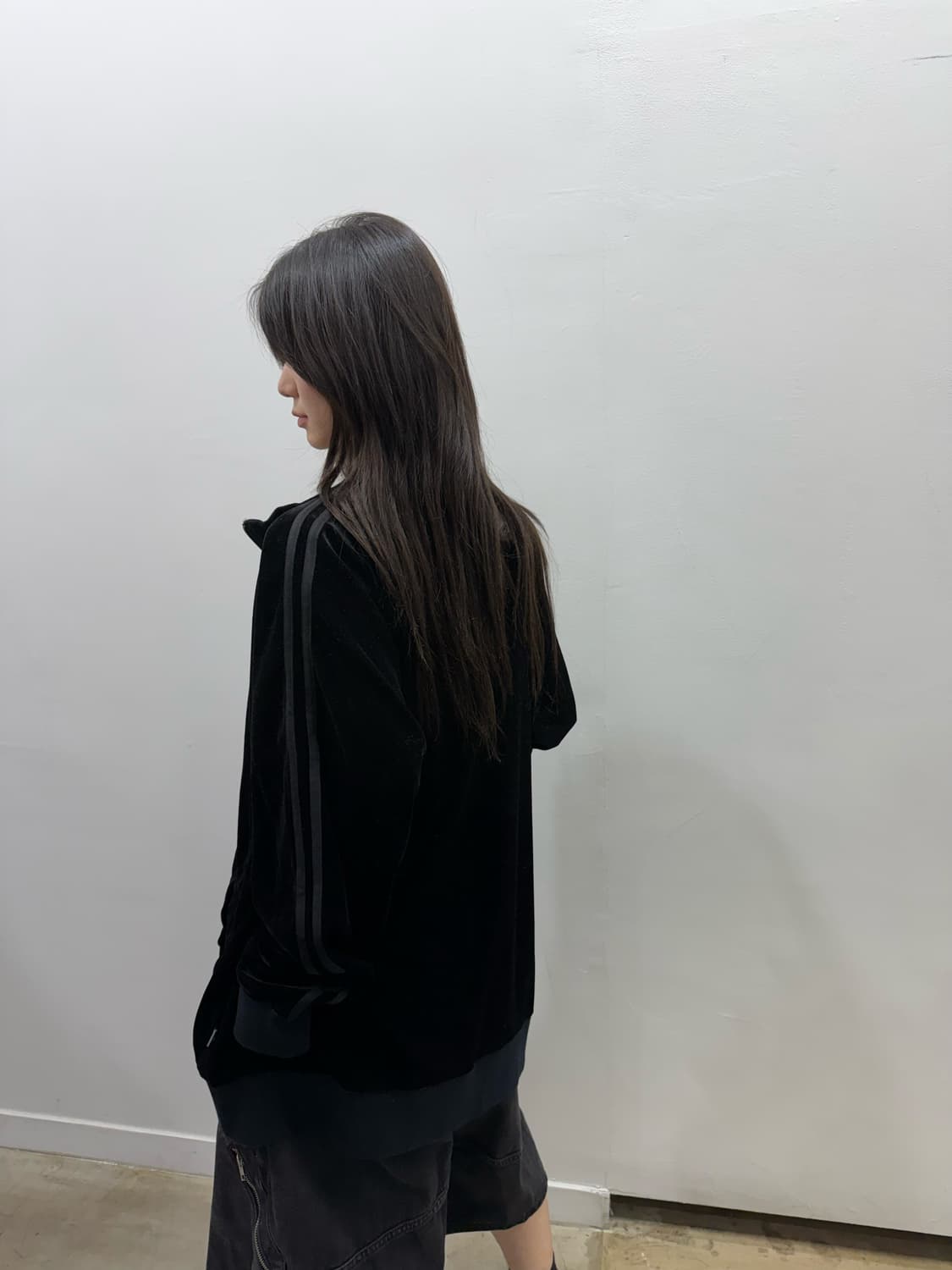 도그타운 벨루어 로고 디테일 집업 상품이미지2