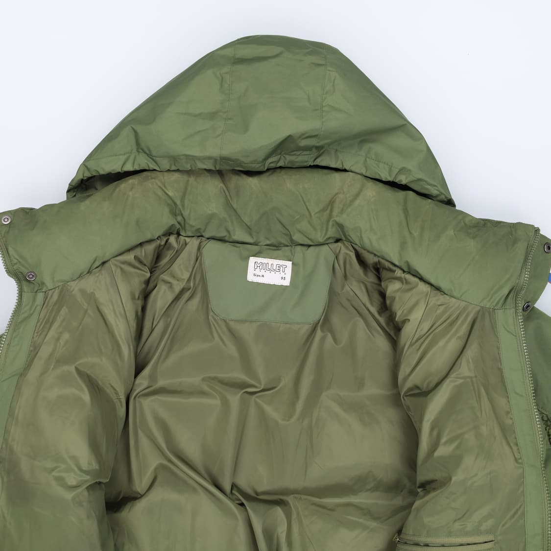 95 밀레 발란사 쉐르파 푸퍼 숏패딩 자켓 카키 4185 상품이미지4