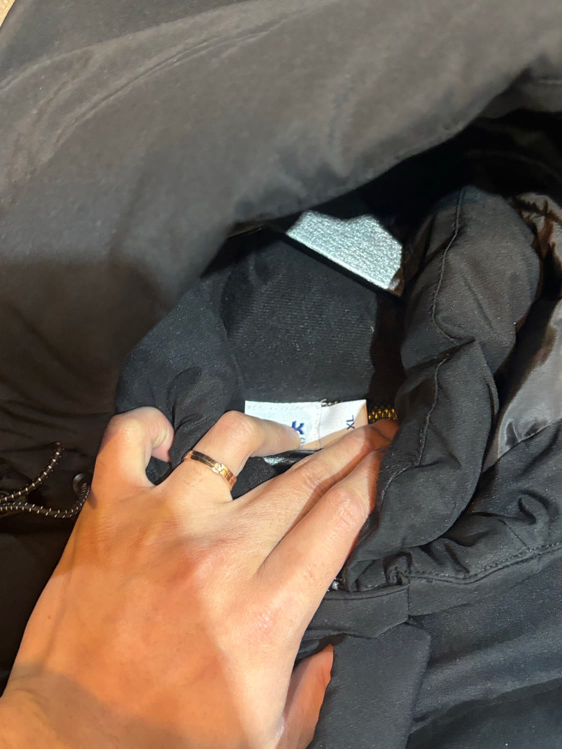 리복 블랙 롱패딩 105사이즈 상품이미지8