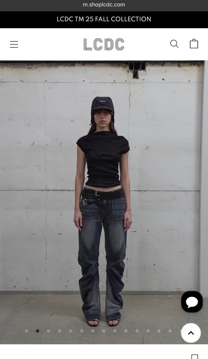 Icdc 커브드데님 CURVED-SEAM WASHED DENIM 상품이미지5