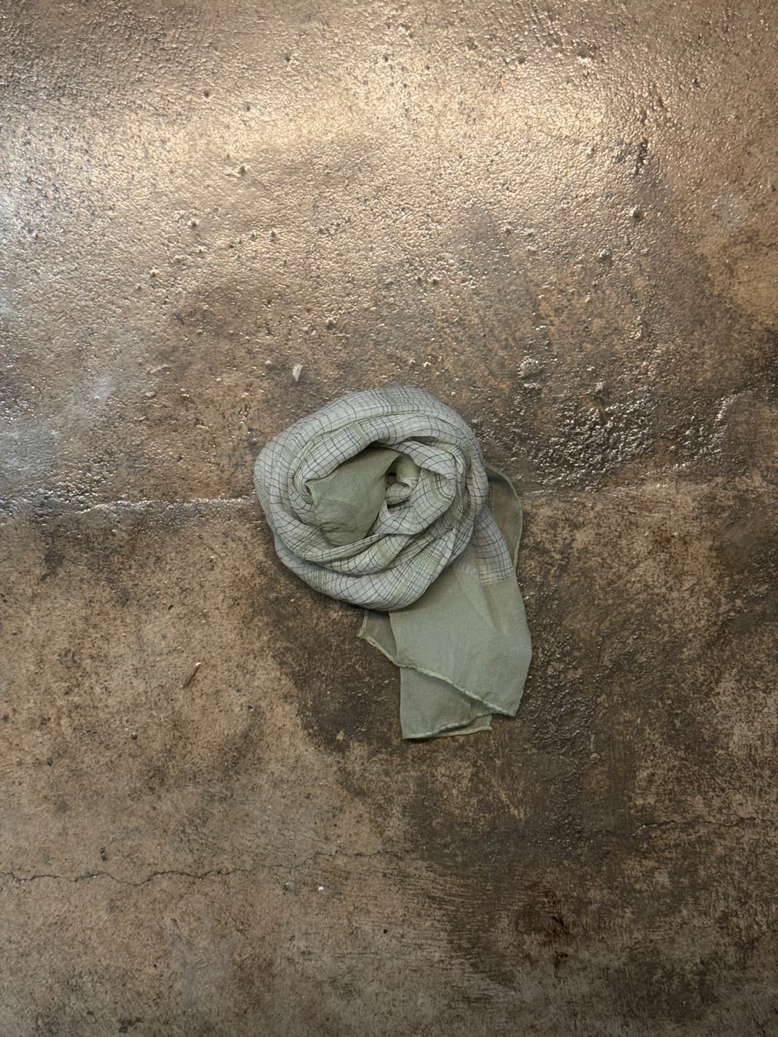 OS ) UMBERTO SALA Checked Short Scarf 상품이미지1