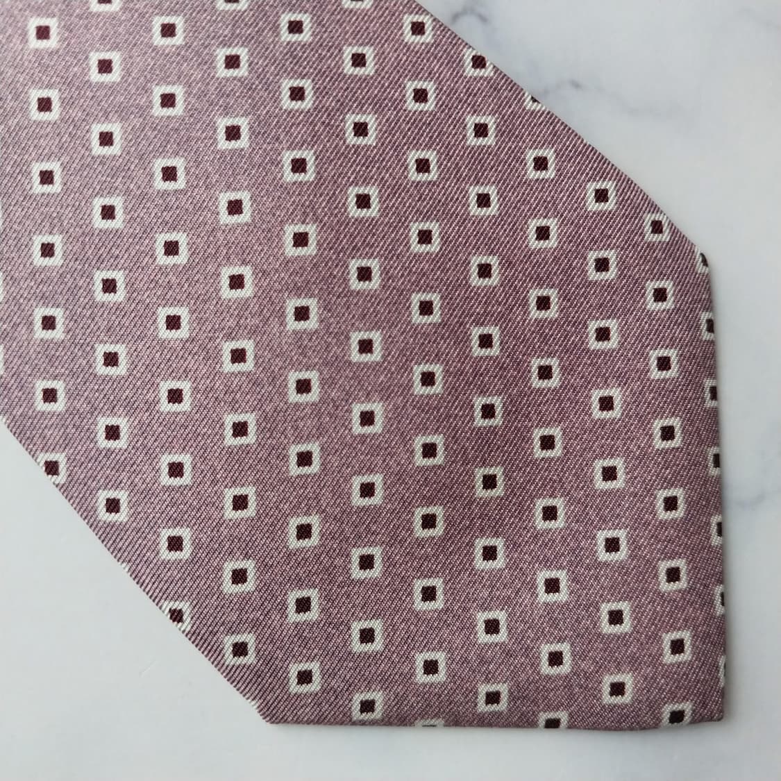 에르메네질도 제냐 실크 패턴 넥타이 8.9cm A+등급 K2179 상품이미지6