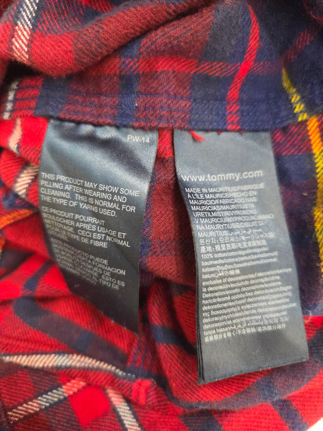 타미힐피거 데님 체크 겨울 긴팔 셔츠 상품이미지8