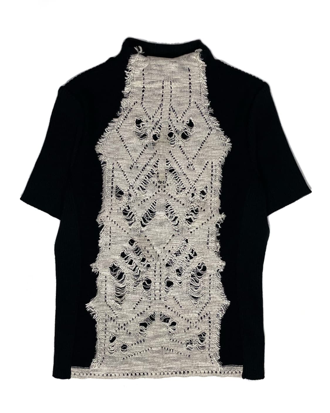 Hiroko BIS 하이넥 골지 니트 탑  상품이미지1