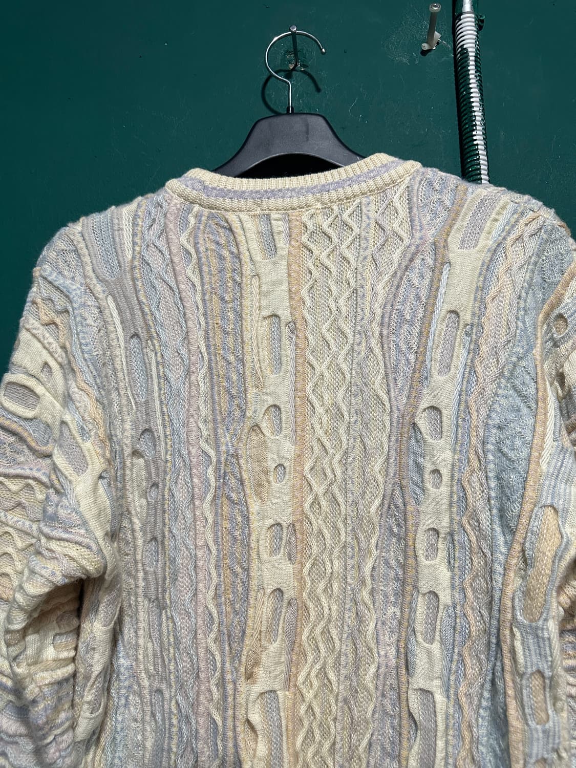 쿠지 케이블니트 아이보리S 상품이미지3