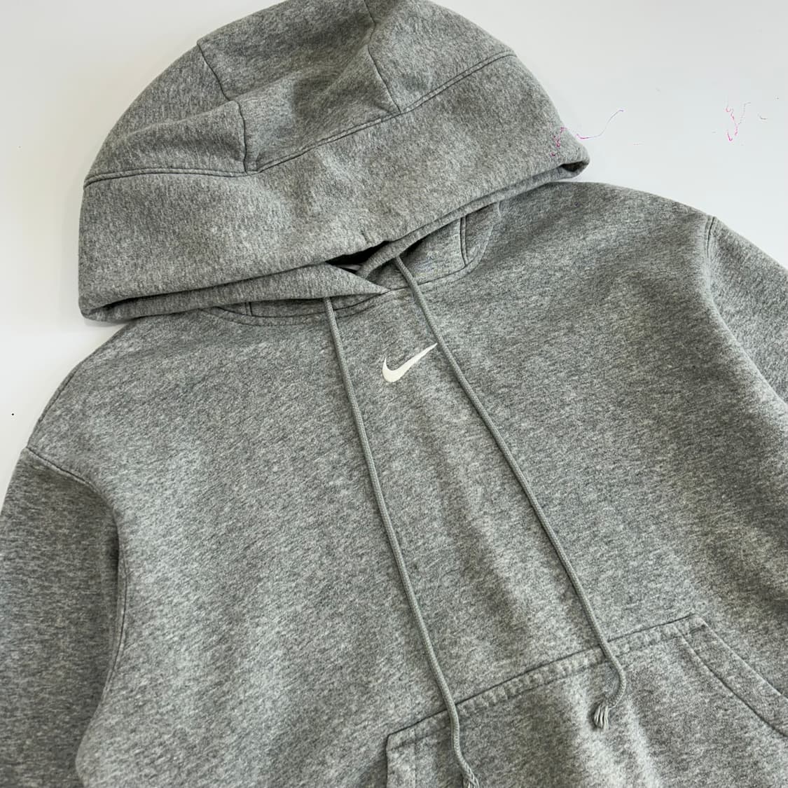 Nike 나이키 화이트 스우시 그레이 후드티 상품이미지4