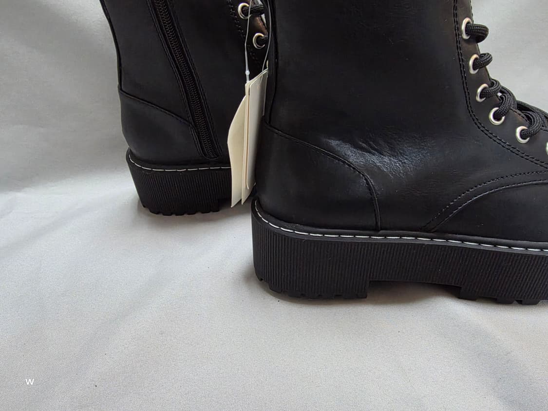 H&M 블랙 플랫폼 레이스업 부츠 [eur41 / 260mm] 상품이미지10