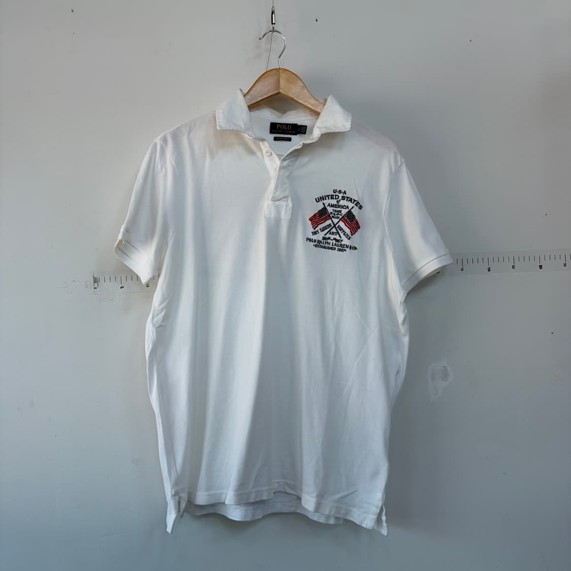 폴로 랄프로렌 화이트 반팔 카라티 상품이미지1