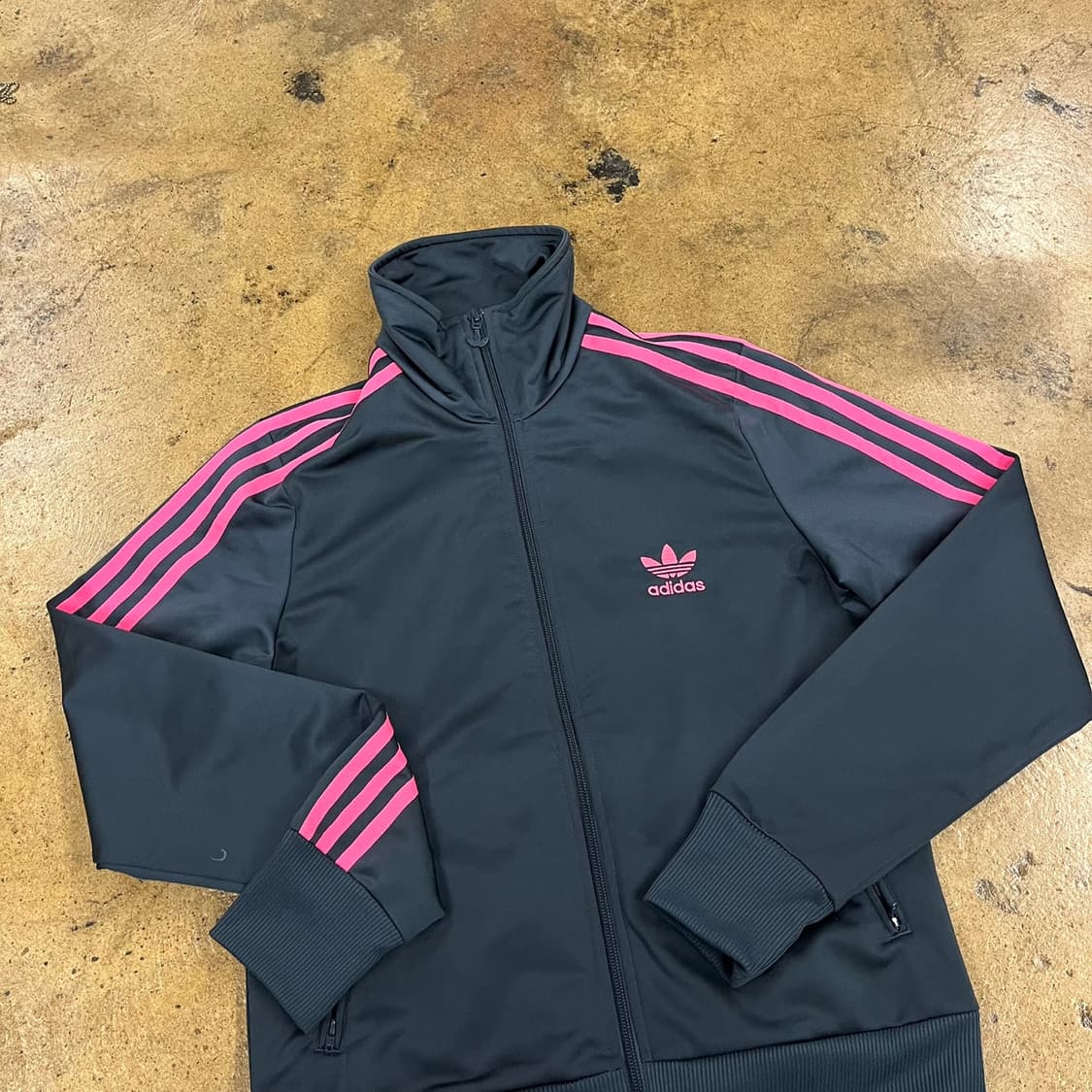 [정품/100] 아디다스 블랙 핑크 삼선 트랙탑 져지 b19 상품이미지1