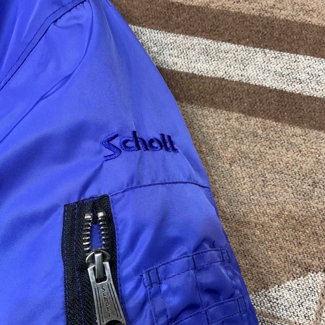 미사용)Schott 쇼트 블루 Ma-1 플라이트 자켓 L 105 상품이미지2