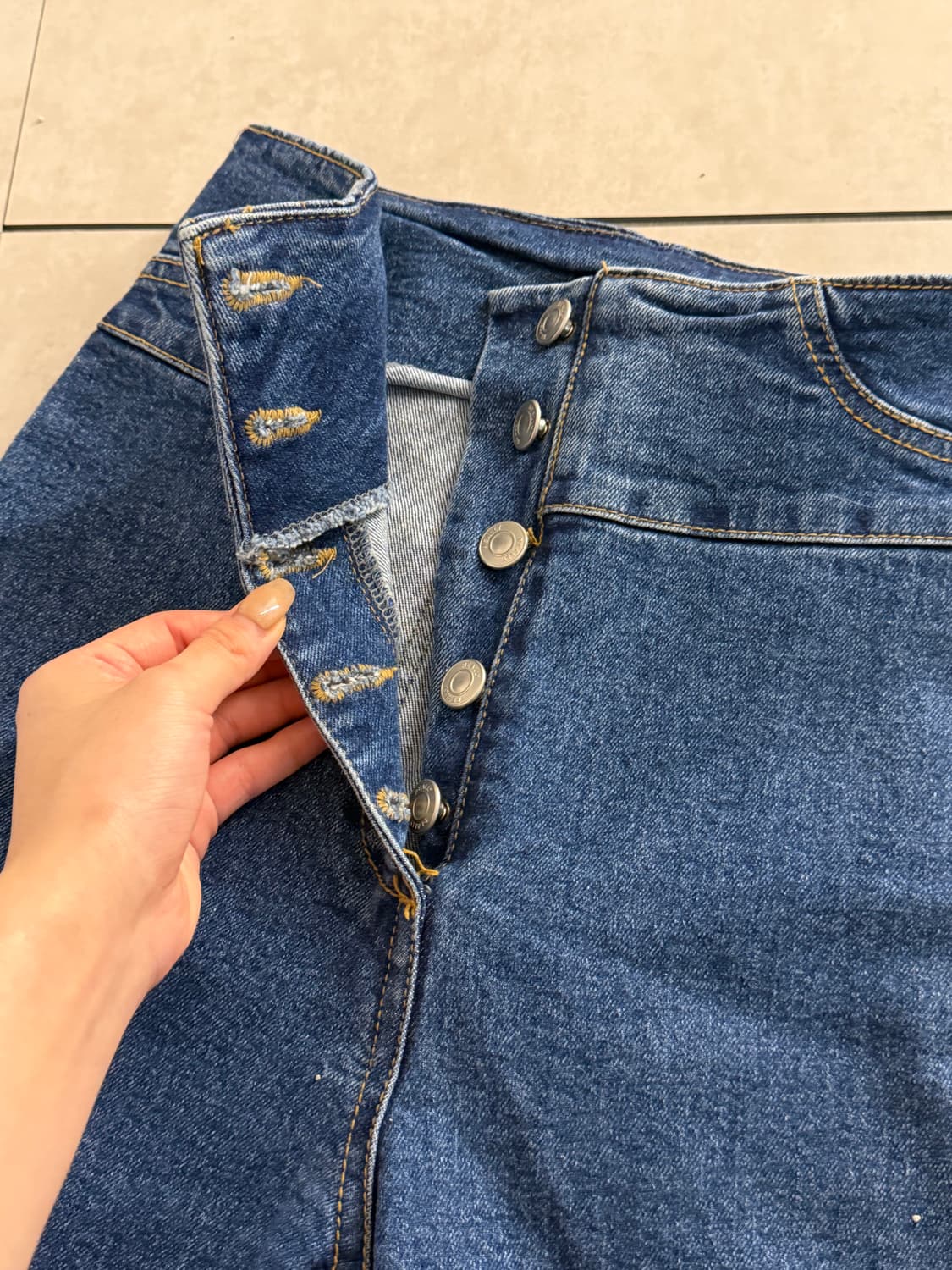 사이즈 스몰 허리 부츠컷바지  상품이미지3