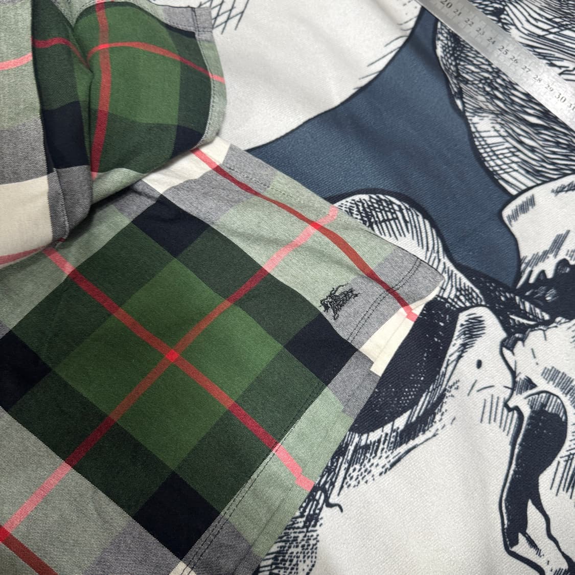 버버리 블루라벨  체크치마바지 38 사이즈 상품이미지5