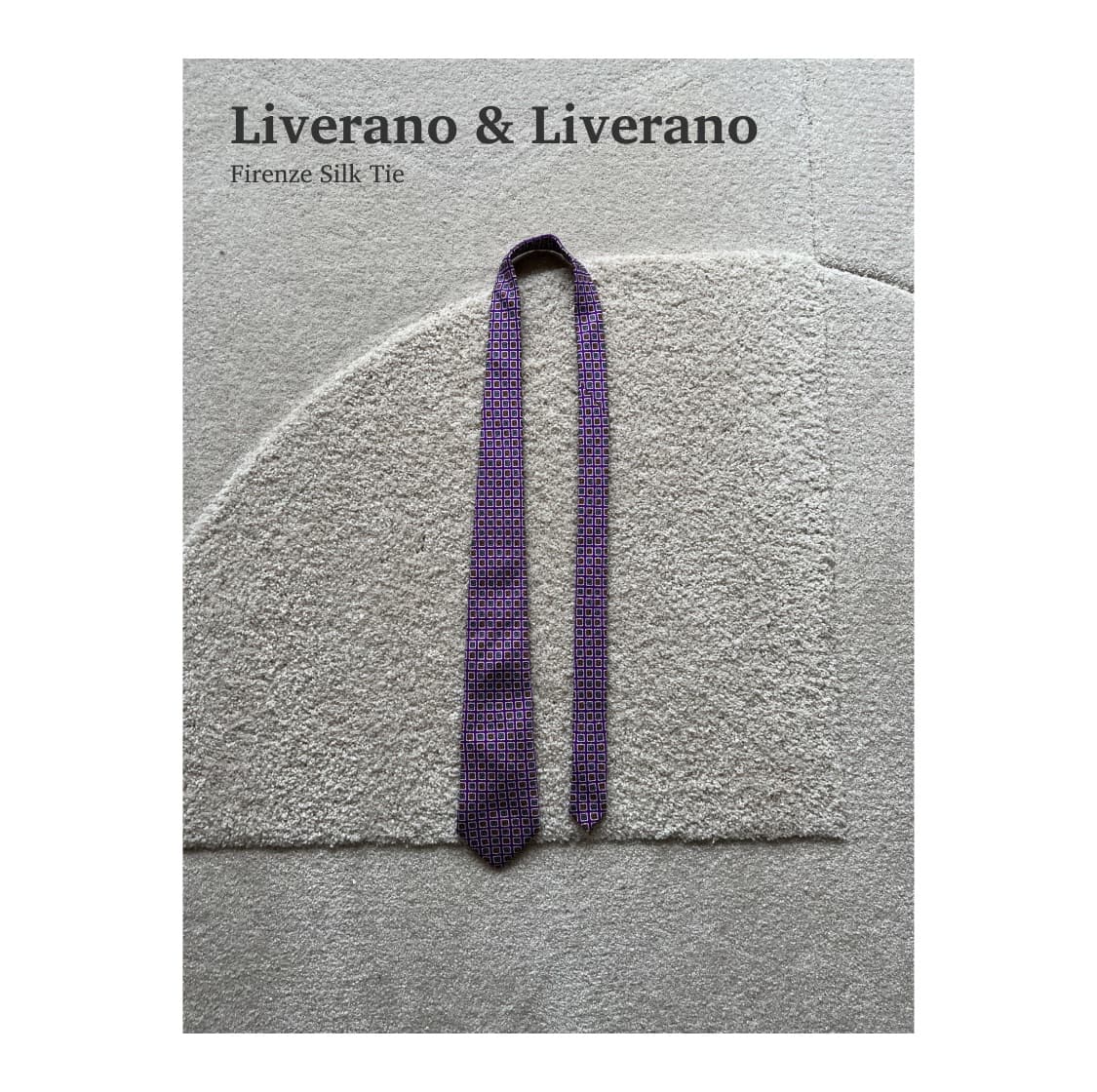 리베라노 리베라노 피렌체 실크 타이 상품이미지1