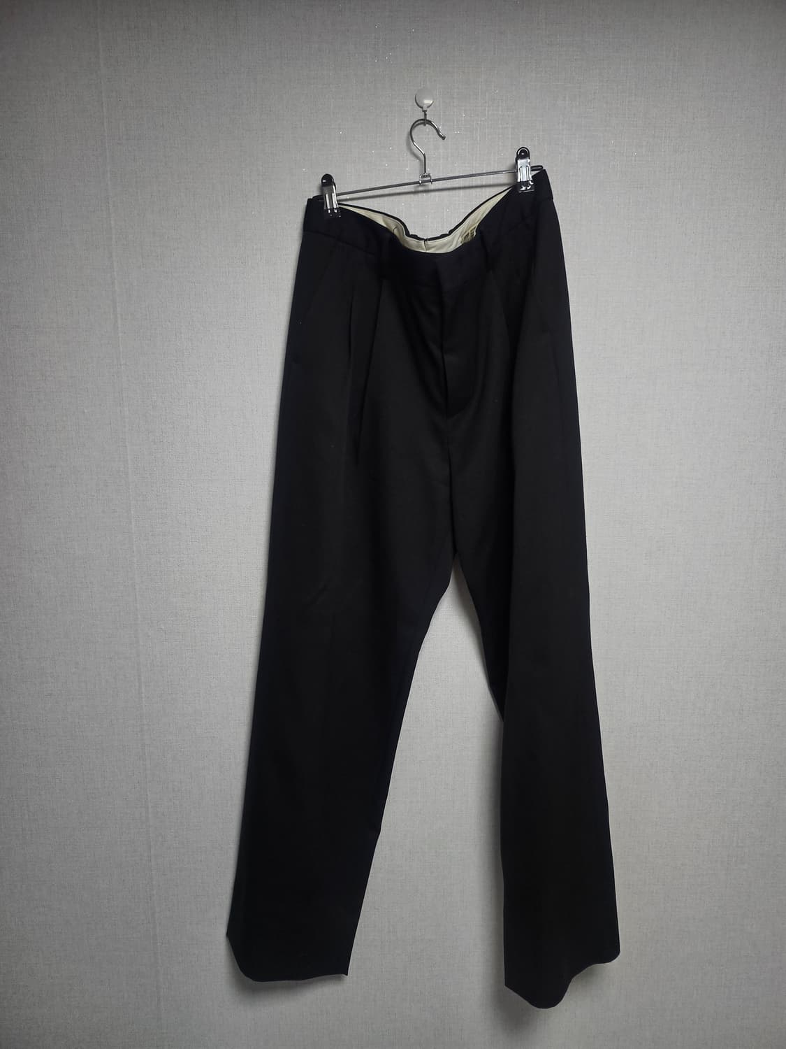 포터리 투플리츠 와이드 슬랙스 챠콜 상품이미지1