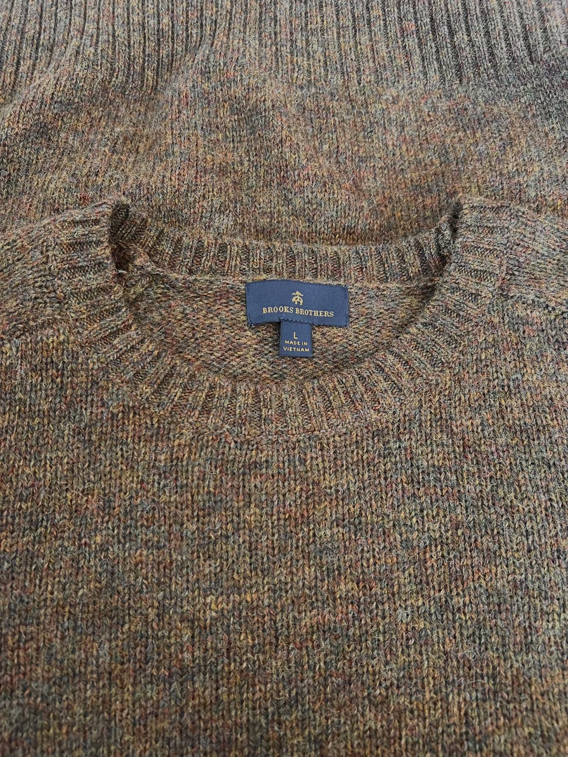 브룩스브라더스 남성 보카시브라운 라운드니트 울니트 상품이미지6