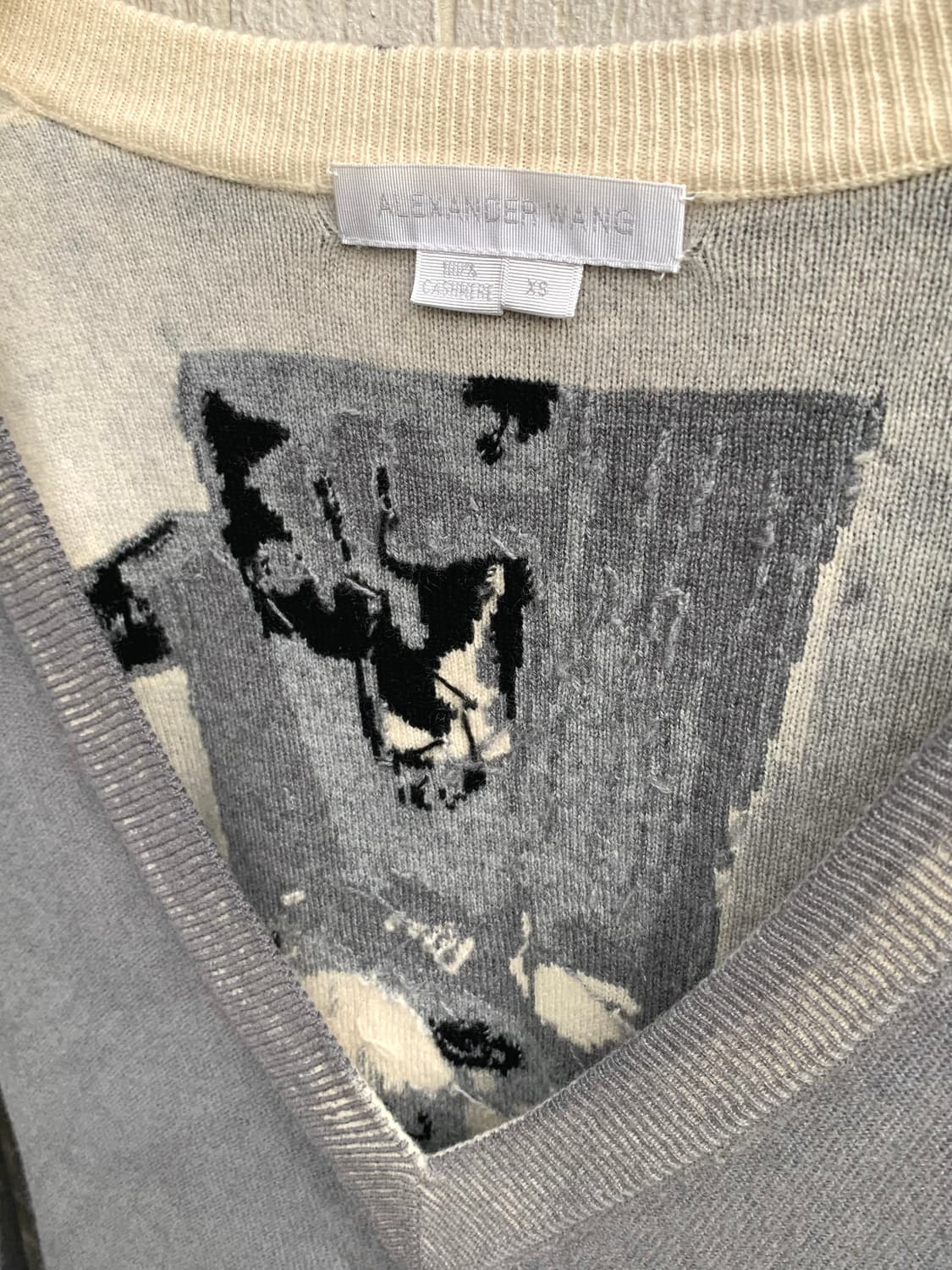 알렉산더 왕 자수 니트 (grey) 상품이미지4