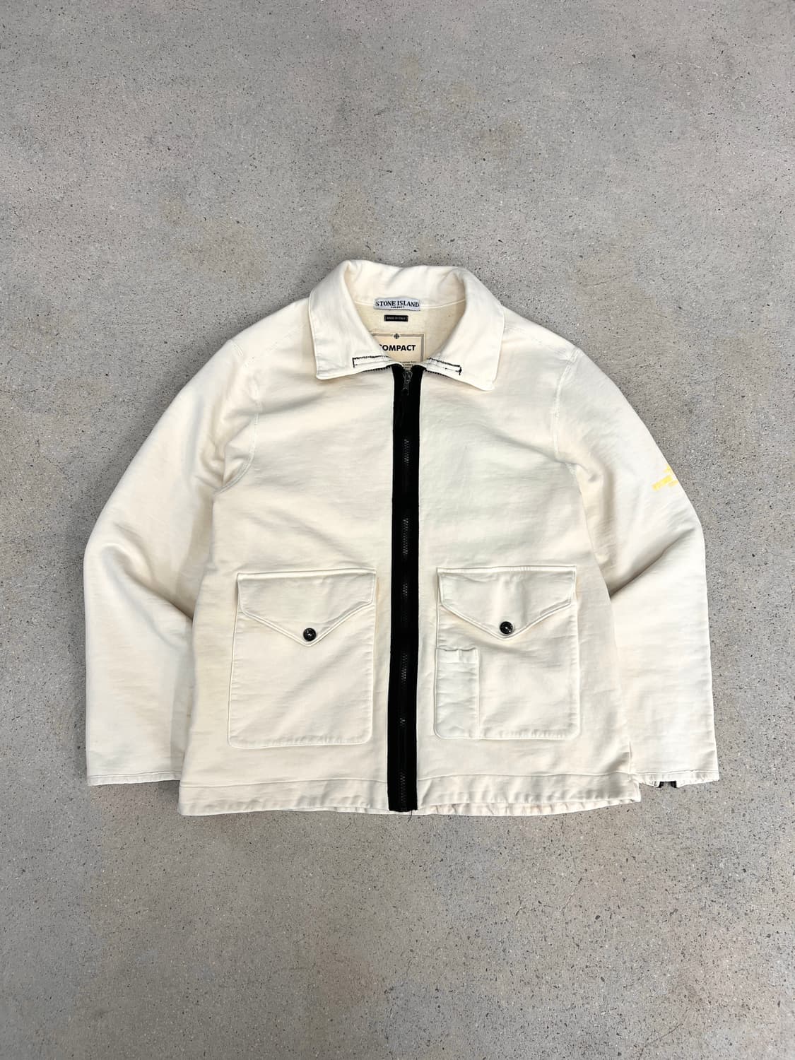 스톤아일랜드 00s 컴팩트 아이보리 코튼 자켓 상품이미지1
