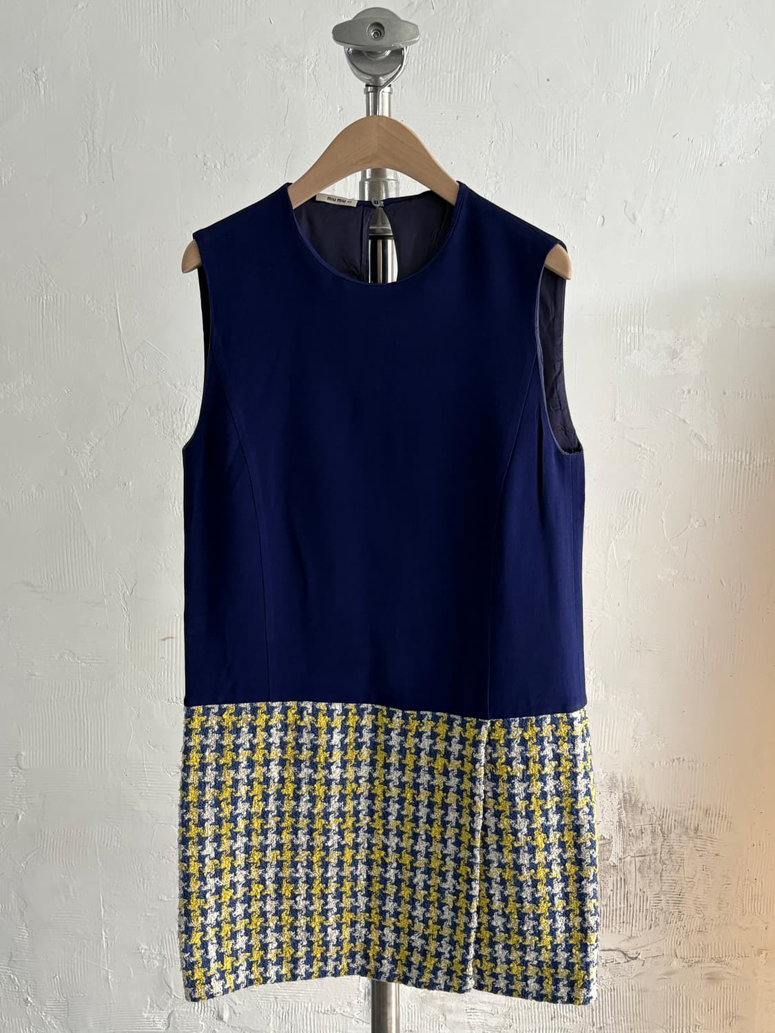 Miu Miu 미우미우 블루 컬러 트위드 슬리브리스 원피스  상품이미지1