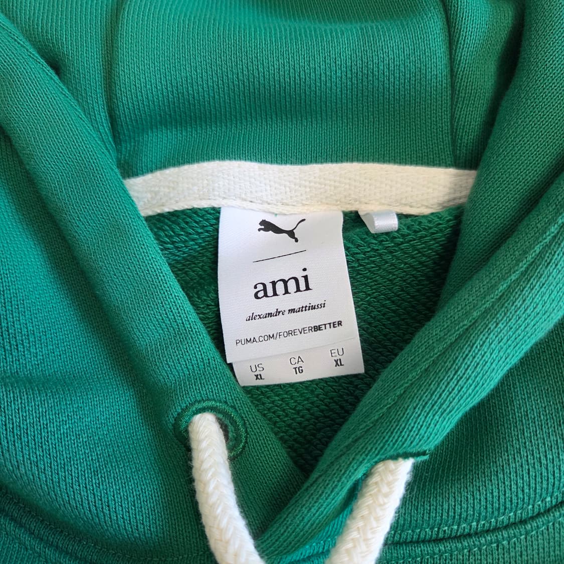 푸마 아미 콜라보 후드티 그린 XL 상품이미지4