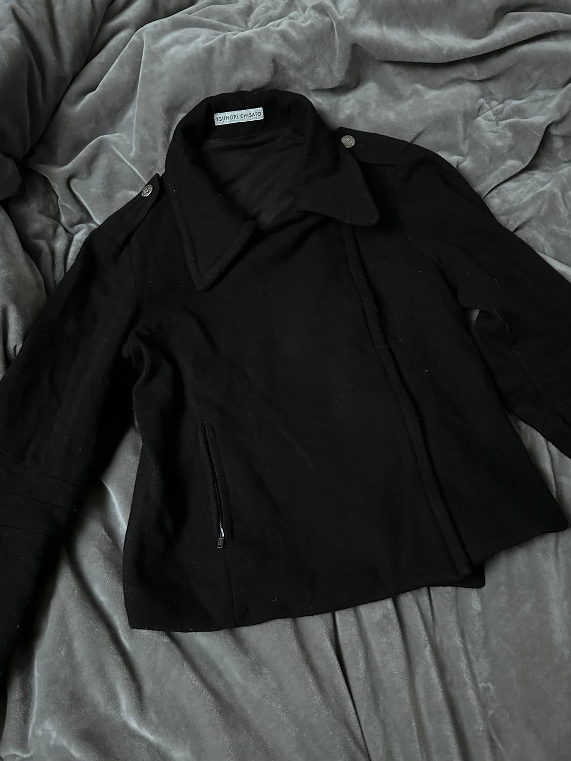 TSUMORI CHISATO 사선 울자켓  상품이미지1
