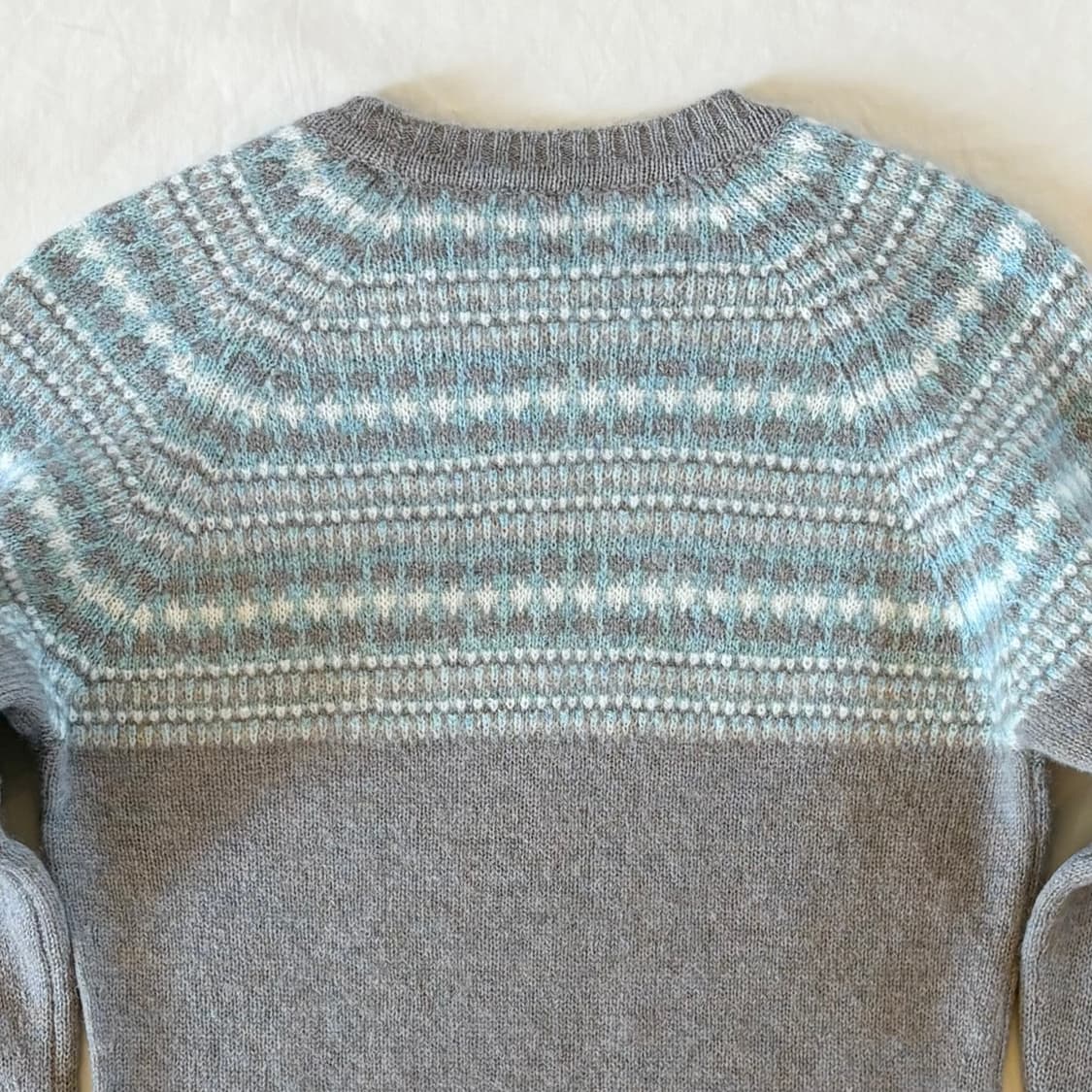 [W55] 80s 캐나다 parkhurst 셰틀랜드 울 라운드넥 니트 상품이미지7