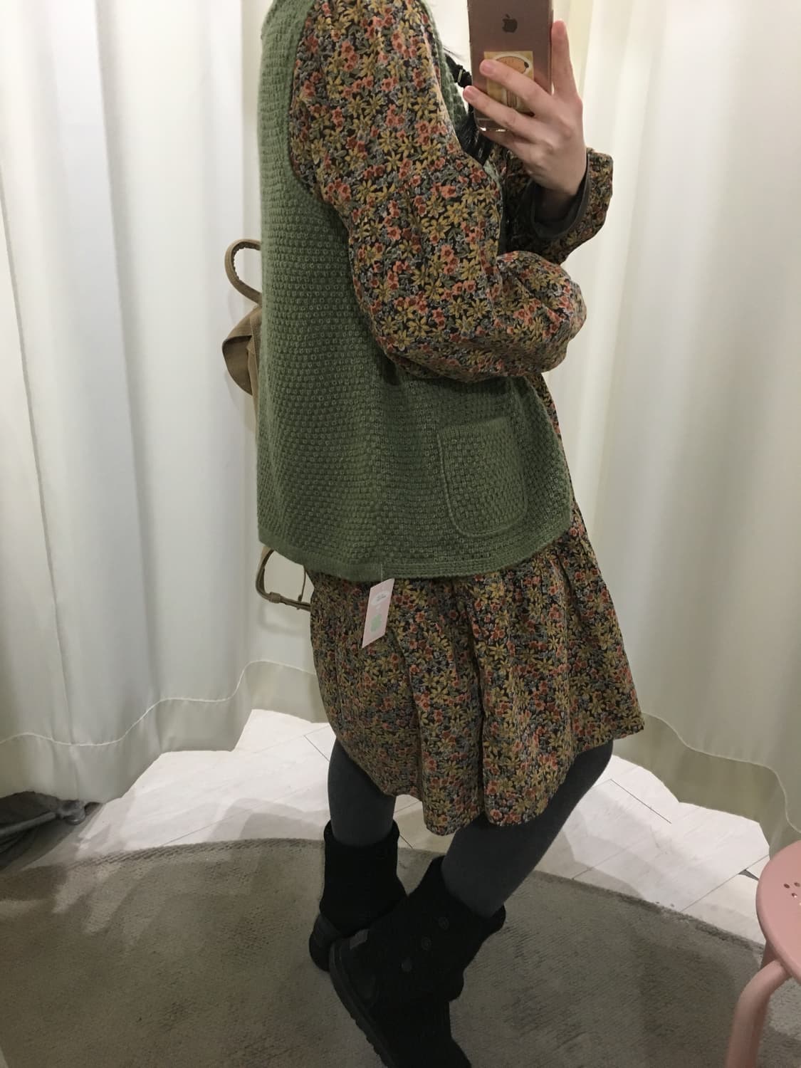 그리너리 버튼 니트 베스트 상품이미지5