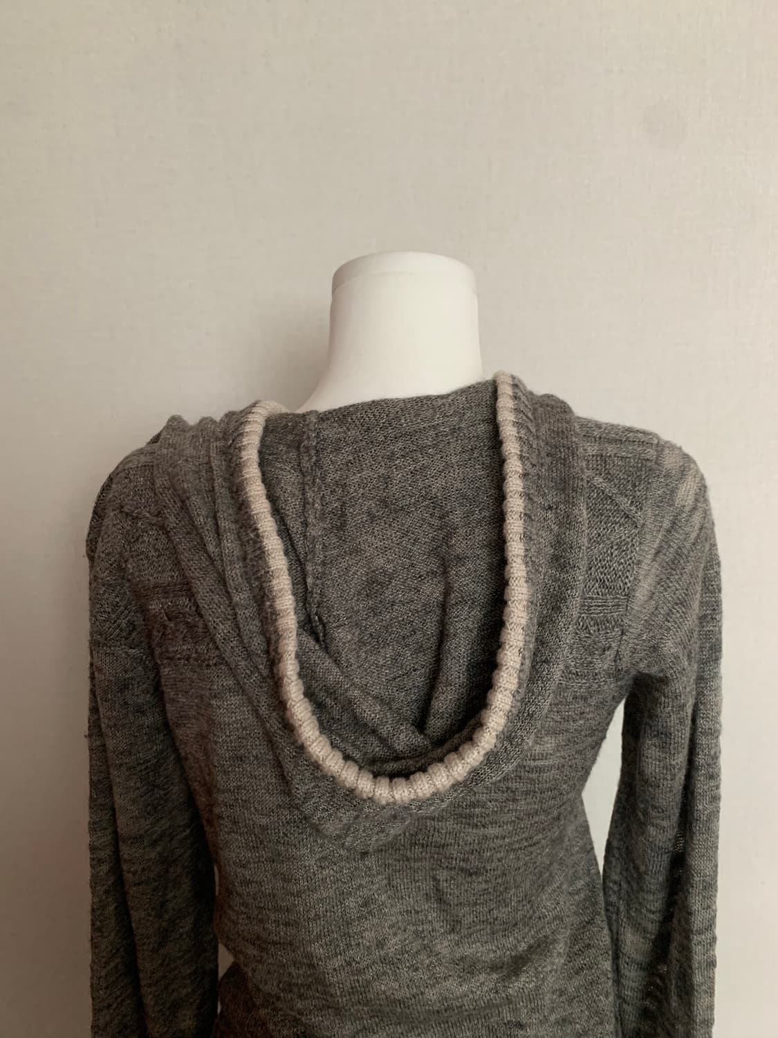 빈티지 니트 후드집업 원피스 상품이미지3