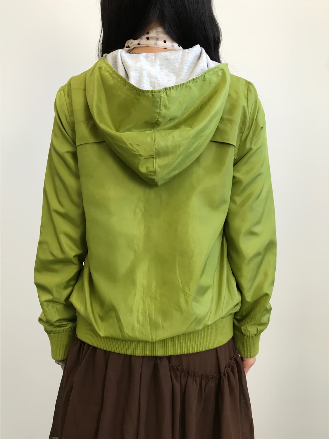 AVARICE Lime Green Windbreaker Jacket 상품이미지3