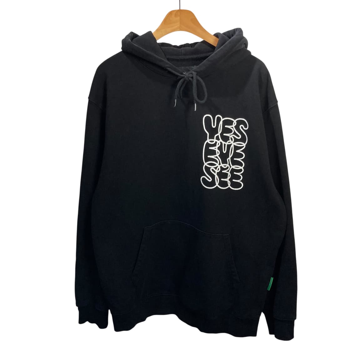 예쓰아이씨 로고 블랙 후드 상품이미지2