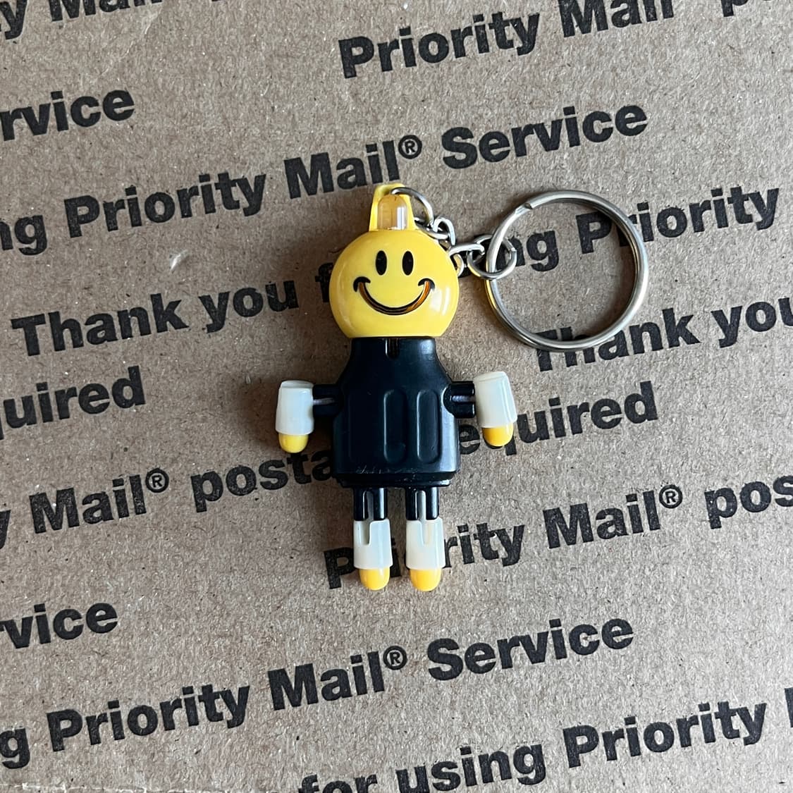 90s vtg Smiley Robot Keyring 상품이미지1