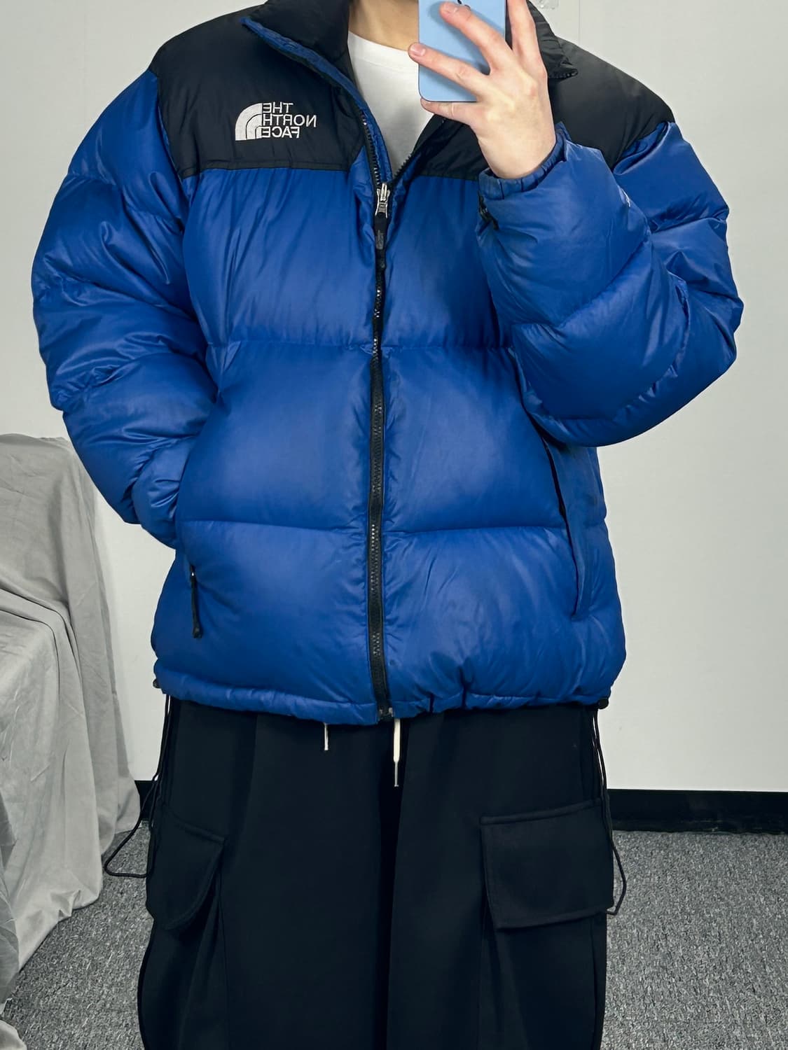 노스페이스 블루 눕시 패딩 자켓 L   상품이미지2